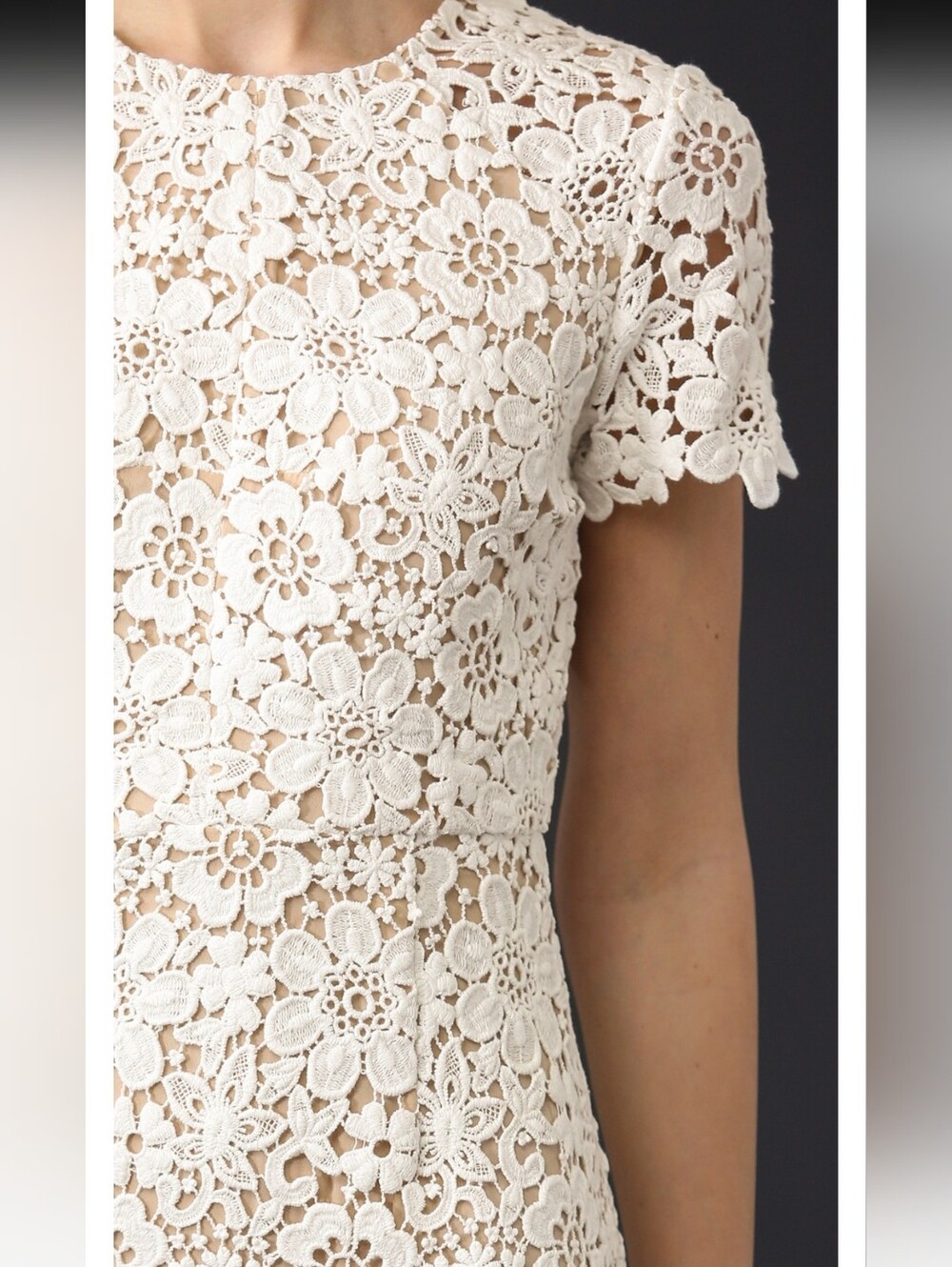 Shoshanna White Lace Dress Size 4